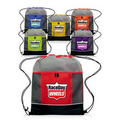 Two-tone Drawstring Backpacks